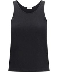 Brunello Cucinelli - Black Cashmere Tank Tops - Lyst