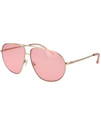 Replay - Gold Metal Sunglasses - Lyst