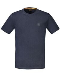 BOSS - Blue Cotton Men T - Lyst