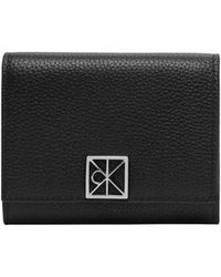 Calvin Klein - Black Leather Wallet - Lyst