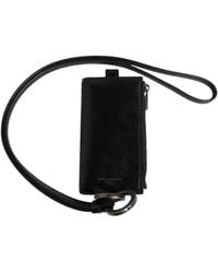 Dolce & Gabbana - Leather Logo Embossed Lanyard Card Holder Wallet - Lyst