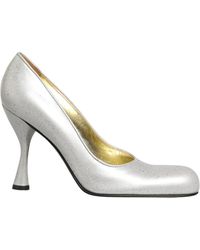 Dolce & Gabbana - White Leather High Heels Pumps Shoes - Lyst
