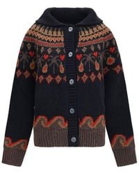 Alanui - Multicolor Wool Oves Aries Cardigan - Lyst