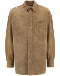 Marni - Suede Leather Overshirt For - Lyst