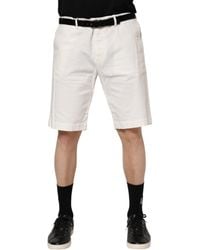 Dolce & Gabbana - Belted Chino Shorts - Lyst