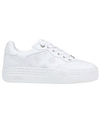Guess - Beige Polyethylene Low Top Sneakers - Lyst