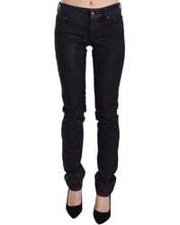 Just Cavalli - Cotton Low Waist Skinny Denim Pants - Lyst