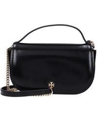 Tory Burch - Black Leather Handbag - Lyst
