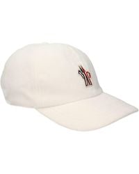 Moncler - White Polyester Cap (baseball Hat) - Lyst