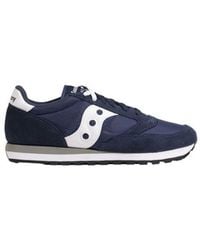 Saucony - Blue Suede Leather Low Top Sneakers - Lyst