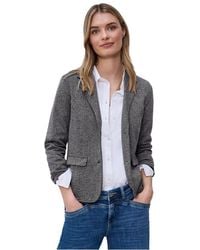 Street One - Blue Polyester Blazer - Lyst