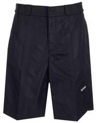 Valentino Garavani - Black Nylon Bermuda Shorts - Lyst