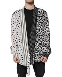 Dolce & Gabbana - Polka Dots Silk Casual Shirt - Lyst