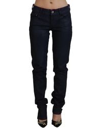 Just Cavalli - Sleek Low Waist Denim Pants - Lyst
