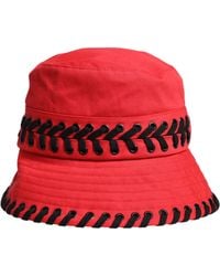 Dolce & Gabbana - Lace Polyester Wide Brim Bucket Hat - Lyst