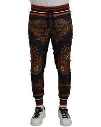 Dolce & Gabbana - Baroque Print Joggers Pants - Lyst