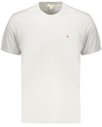 Calvin Klein - Gray Cotton Men's T - Lyst