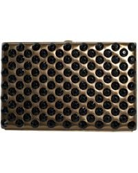 Dolce & Gabbana - Crystal Bifold Clutch Evening Party Purse Bag Leather - Lyst