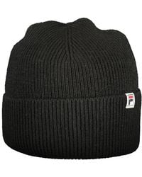 Fila - Black Acrylic Men's Cap - Lyst