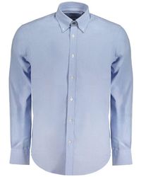 Harmont & Blaine - Light Blue Cotton Shirt - Lyst