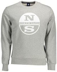 North Sails - Gray Cotton Sweater - Lyst
