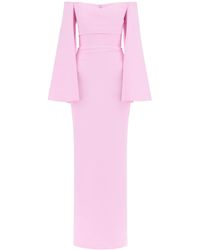 Solace London - Maxi Dress Eliana With Flared - Lyst