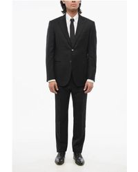 Corneliani - Code Virgin Wool Suit With Peak Lapel - Lyst