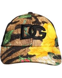 Dolce & Gabbana - Dg Logo Patch 6 Panels Baseball Cap - Lyst