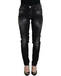Acht - Elegant Tapered Mid Waist Jeans - Lyst