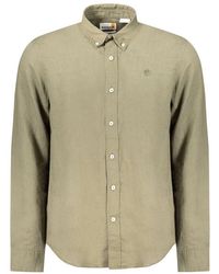 Timberland - Long Sleeve Linen Shirt Relaxed Fit - Lyst