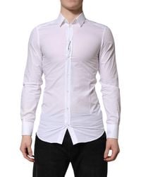 Dolce & Gabbana - Long Sleeves Dress Formal Shirt - Lyst