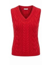 Malo - Red Cotton Sweater - Lyst