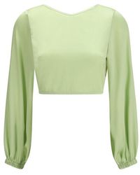 Kristina Ti - Bicolor Silk Blouse - Lyst