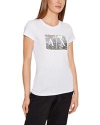 ARMANI EXCHANGE - Cotton T-Shirt - Lyst