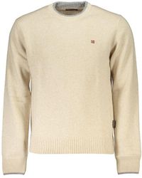 Napapijri - Crew Neck Embroide Sweater - Lyst