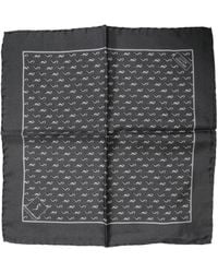 Dolce & Gabbana - Fish Print Silk Square Foulard Scarf - Lyst