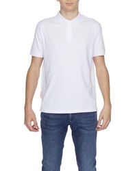 Suns - White Cotton Polo Shirt - Lyst