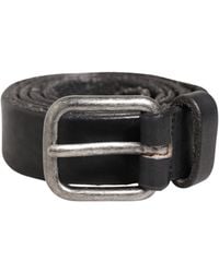 Daniele Alessandrini - Men Black Leather Metal Buckle Belt - Lyst