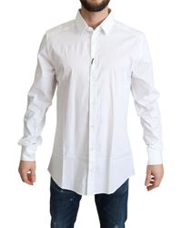 Dolce & Gabbana - Elegant Cotton Stretch Dress Shirt - Lyst