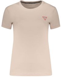 Guess - Pink Cotton S T - Lyst