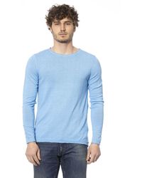 DISTRETTO12 - Light Blue Cotton Sweater - Lyst