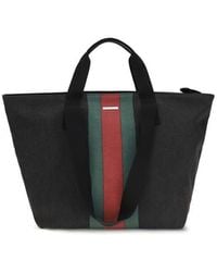 Gucci - Black Cotton Shoulder Bag - Lyst