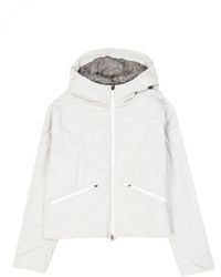 Herno - Cropped Down Jacket With Design And Hood - Lyst