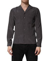 Dolce & Gabbana - Patterned Silk Button Down Shirt - Lyst