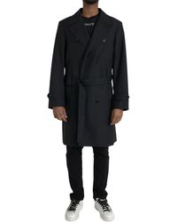 Dolce & Gabbana - Double Breasted Trench Coat Jacket - Lyst
