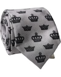 Dolce & Gabbana - Paisley Silk Adjustable 'Sd Neckmen's Tie - Lyst