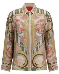 La DoubleJ - Multicolor Silk Pattern Shirt - Lyst