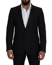 Dolce & Gabbana - Dolce Gabbana Wool Slim Fit Coat Blazer Jacket - Lyst