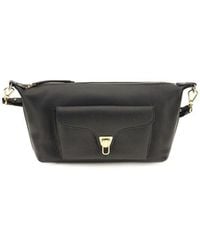 Coccinelle - Black Calf Leather Bos Taurus Shoulder Bag - Lyst