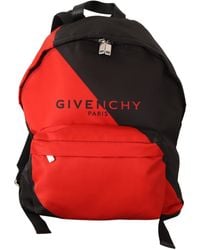 Givenchy - Red & Black Nylon Urban Backpack - Lyst